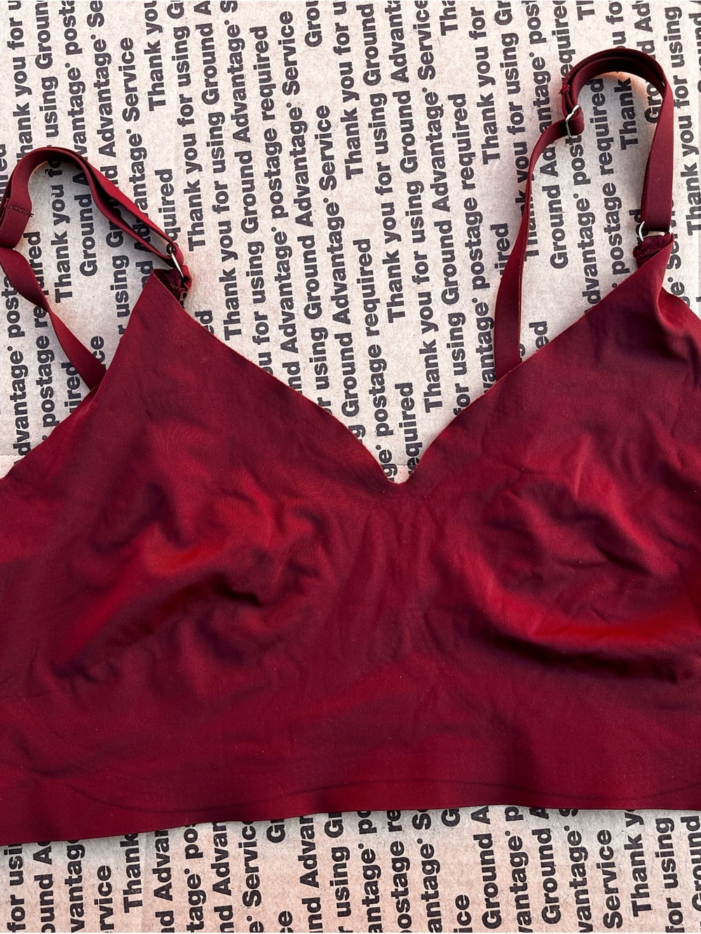 Seamless Wireless Bralette in Deep Wine Red